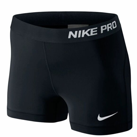 NIKE PRO Women's 3.0" Compression DRI-FIT Shorts Style# 589364-010 - Black, S - Picture 16 of 16